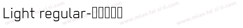Light regular字体转换